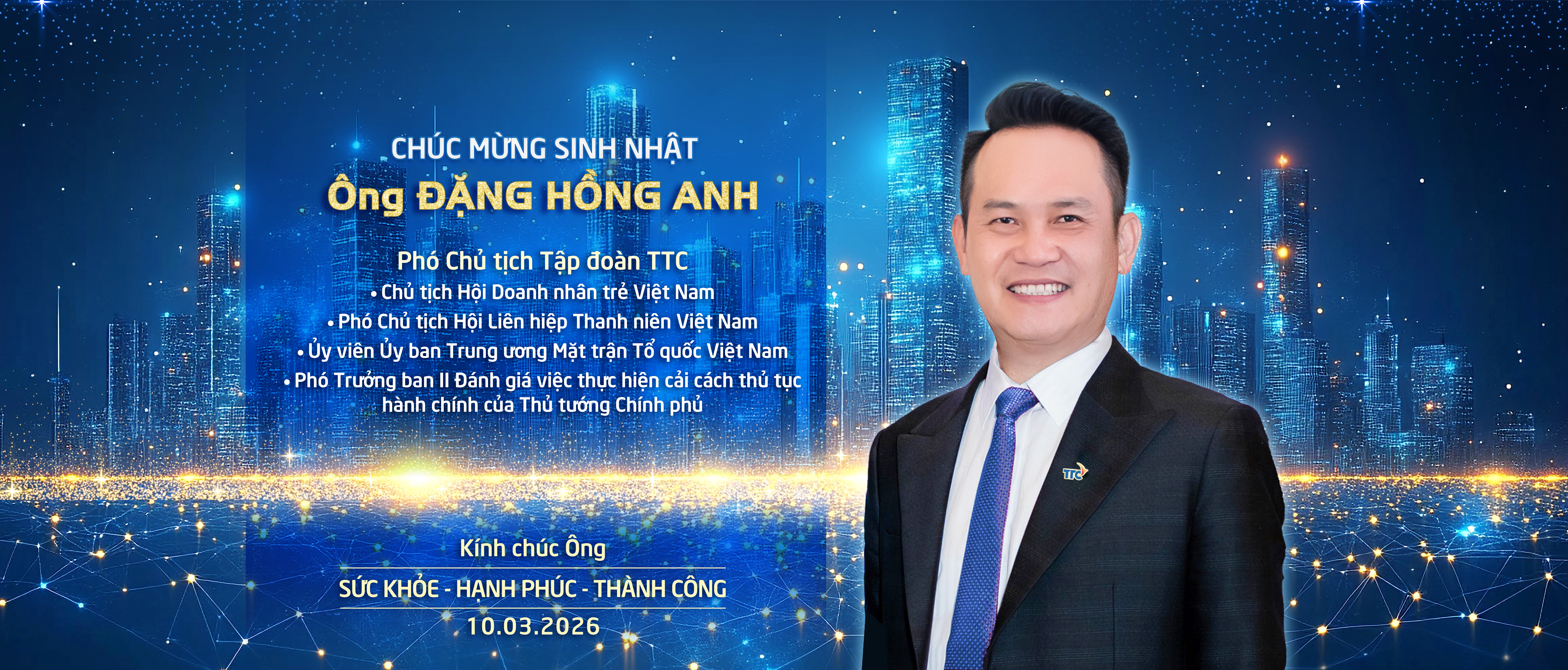 CHÚC MỪNG SINH NHẬT ÔNG ĐẶNG HỒNG ANH