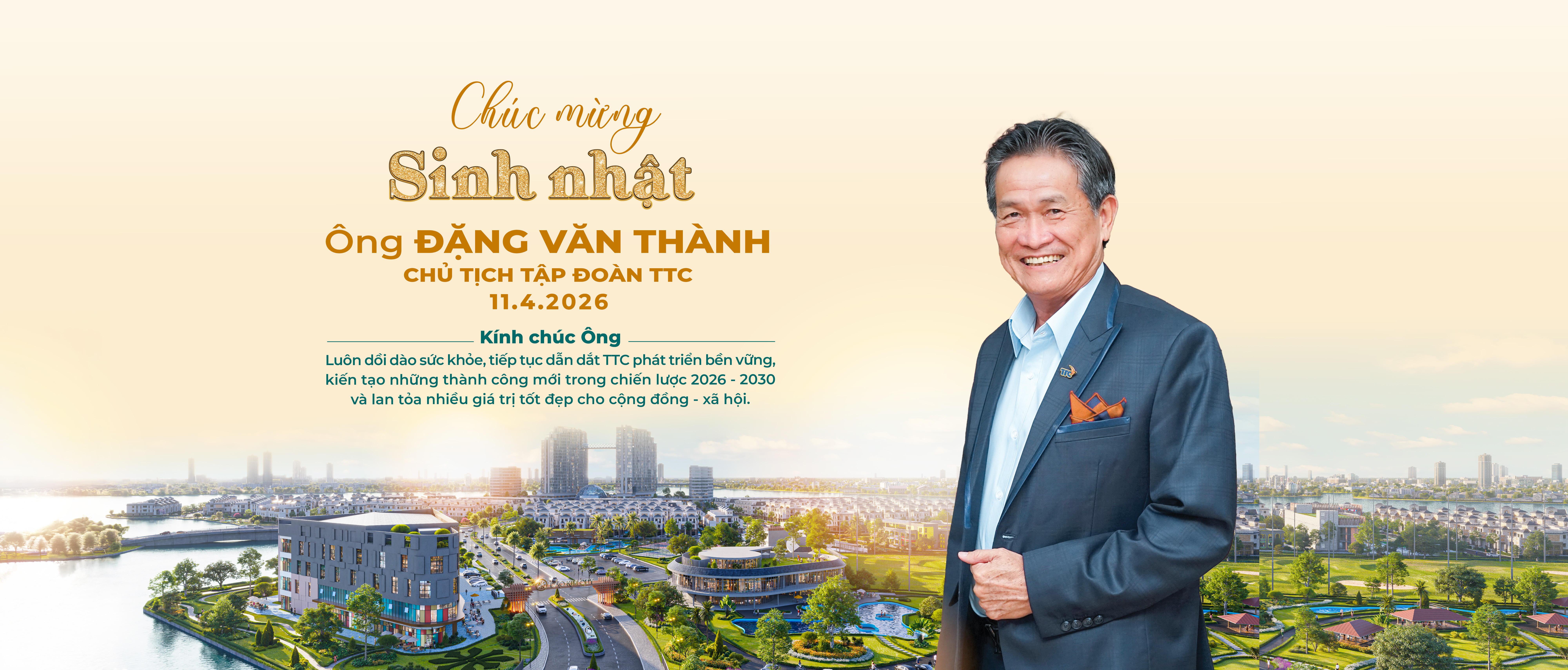 CHÚC MỪNG SINH NHẬT ÔNG ĐẶNG VĂN THÀNH - CHỦ TỊCH TẬP ĐOÀN TTC