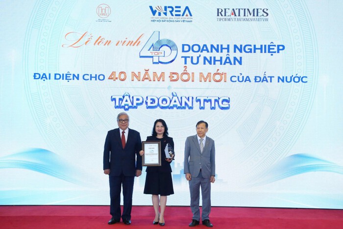 Tập đoàn TTC: Doanh nghiệp tư nhân tiêu biểu đại diện 40 năm Đổi mới