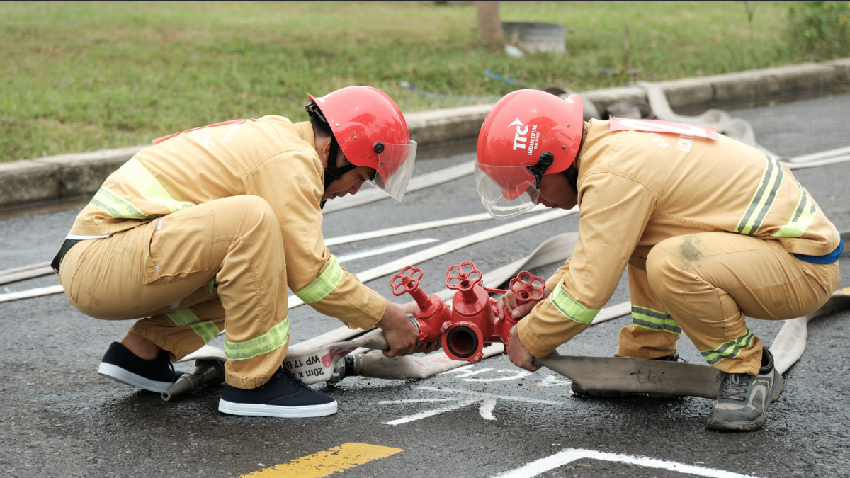TTC Dang Huynh participates in the TTC IZ 2025 Fire Prevention and Fighting Sports Festival: Safety for development, proactive for success