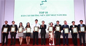 Trao giải Báo cáo thường niên tốt nhất năm 2016
