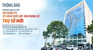 Thông báo Tập đoàn TTC thay đổi địa chỉ văn phòng