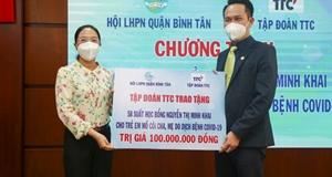 Tập đoàn TTC trao 58 suất học bổng cho trẻ mồ côi vì dịch bệnh