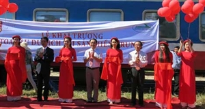 Khai trương toa tàu du lịch Con đường Di sản