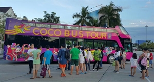 Đà Nẵng: Xe buýt mui trần phục vụ khách du lịch
