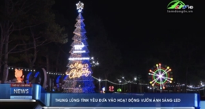 Thung lũng Tình yêu đưa vào hoạt động vườn ánh sáng Led