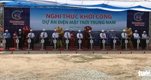 Khởi công dự án điện mặt trời lớn nhất Việt Nam